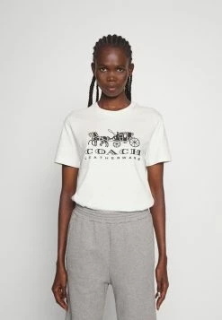 Flash Sale 🎉 Coach EVERGREEN HORSE CARRIAGE - Basic T-shirt - White ⭐