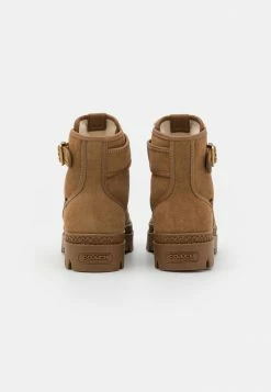 Discount 😍 Coach TROOPER MID TOP BOOT - Lace-up Ankle 🥾 Boots - Coconut/natural 😀 -Coach Sales a4b5c9430a104dae8ec123d78128db6f