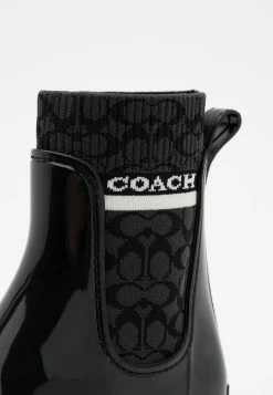 Outlet 😀 Coach RIVINGTON RAIN BOOTIE - Wellies - Black 😉 -Coach Sales a7e74c4288b54a54b004858136fadc84