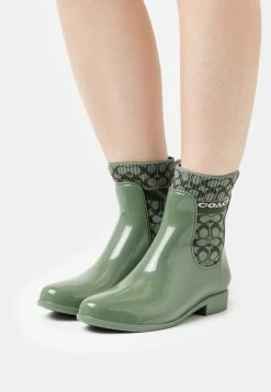 Budget 👍 Coach RIVINGTON RAIN BOOTIE - Wellies - Green ✔️