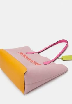 Deals 🛒 Coach COLORBLOCK KIA TOTE - 👜 Handbag - Carnation Multi ✔️ -Coach Sales af04084f94cb4b179196497cae194fbc