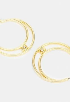 Cheap 🥰 Coach DOUBLE HOOP EARRINGS - Earrings - Gold-coloured 😍 -Coach Sales b1f3ff2fae7f474693092f312f4f98de