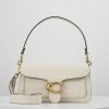 Discount 😀 Coach TABBY POLISHED SMALL FLAP BAG 👜 HANDBAG - 👜 HANDBAG - Chalk 🧨
