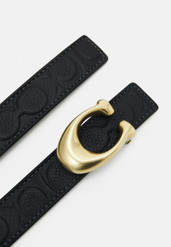 Cheapest 🎉 Coach SCULPTED EMBOSSED BELT - Belt - Black 👏 2 Cheapest 🎉 Coach SCULPTED EMBOSSED BELT - Belt - Black 👏 - Image 2