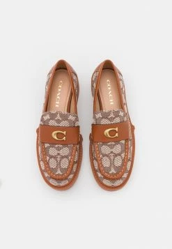 Best Sale 😉 Coach LEAH LOAFER - Slip-ons - Cocoa/burnished Amber ⭐ -Coach Sales ba6cfaee47234c598d6a17d538eeef3b