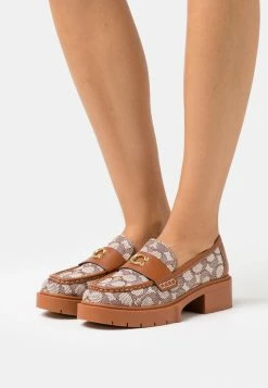 Best Sale 😉 Coach LEAH LOAFER - Slip-ons - Cocoa/burnished Amber ⭐