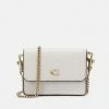 Best reviews of ✔️ Coach REFINED HALF FLAP CARD CASE - Across Body Bag - Chalk ✨