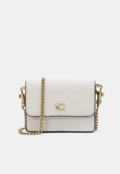 Best reviews of ✔️ Coach REFINED HALF FLAP CARD CASE - Across Body Bag - Chalk ✨