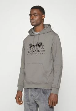 Cheap 🥰 Coach EVERGREEN HORSE AND CARRIAGE HOODIE - Hoodie - Gray ✔️