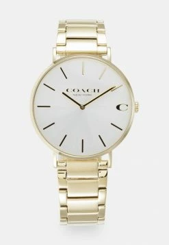 Best Pirce 😉 Coach CHARLES UNISEX - ⌚ Watch - Gold-coloured/white ✨