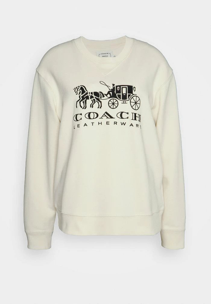 Flash Sale ✨ Coach EVERGREEN HORSE AND CARRIAGE CREWNECK - Sweatshirt - Chalk 🎉 4 Flash Sale ✨ Coach EVERGREEN HORSE AND CARRIAGE CREWNECK - Sweatshirt - Chalk 🎉 - Image 4