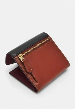 Budget 🥰 Coach COLORBLOCK 🧥 COATED SIGNATURE SMALL WALLET - Wallet - Tan Black 🥰 -Coach Sales c8c1e358cc154caea485121668d44ef3