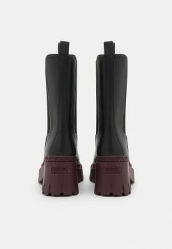 Promo 🌟 Coach ALEXA BOOTIE - Platform 🥾 Boots - Black/deep Berry ⭐ -Coach Sales cb1d0a8393cf46028f1593578b5c7750