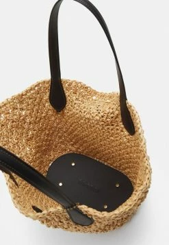 Coupon 🛒 Coach SMALL POPCORN TEXTURE TOTE SET - 👜 Handbag - Natural/black ✔️ -Coach Sales cf4f4d027e314ece9aaef96f77ccce9a