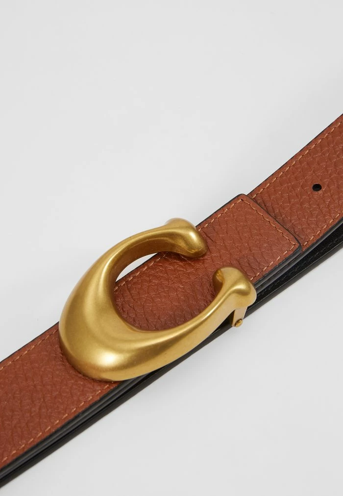 Top 10 🛒 Coach SCULPTED REVERSIBLE BELT - Belt - Black/saddle 🛒 5 Top 10 🛒 Coach SCULPTED REVERSIBLE BELT - Belt - Black/saddle 🛒 - Image 5