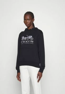 Deals 😉 Coach EVERGREEN HORSE AND CARRIAGE HOODIE - Sweatshirt - Black ⭐