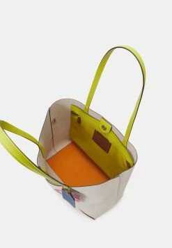 Buy ⭐ Coach COLORBLOCK KIA TOTE - 👜 Handbag - Chalk Multi 🧨 -Coach Sales d567d4aec41f410391a4d87f6e1b0708