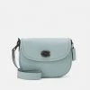 Cheap 🧨 Coach POLISHED PEBBLE WILLOW SADDLE BAG - Across Body Bag - Aqua 👏