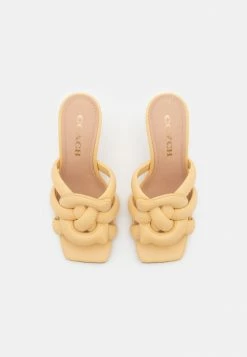 Discount 🎉 Coach KELLIE - Heeled Mules - Vanilla 🤩 -Coach Sales d9f78aeaba764351a0dc363d4c4d011e