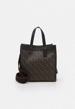 Cheap 💯 Coach HORSE AND CARRIAGE TOTE - 👜 Handbag - Black/brown 🌟