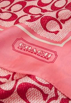 Wholesale 😉 Coach VINTAGE SIGNATURE C PRINTED SQUARE - Foulard - Coral ⭐ -Coach Sales de0a9fa54aa740f385067cddd97b667d