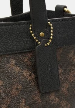 Cheap 💯 Coach HORSE AND CARRIAGE TOTE - 👜 Handbag - Black/brown 🌟 -Coach Sales e3548b6cd0b74c52a37c48063cc12d9e