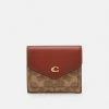 Best Pirce ❤️ Coach COLORBLOCK SIGNATURE SMALL WALLET - Wallet - Tan Rust ✔️