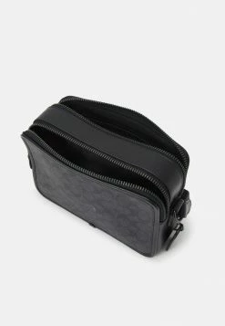 Coupon 👏 Coach CHARTER CROSSBODY SIGNATURE 🧥 COATED UNISEX - Across Body Bag - Mottled Dark Grey 🔥 -Coach Sales e397462c09af463fa2dd239ed88f1dd3