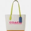 Buy ⭐ Coach COLORBLOCK KIA TOTE - 👜 Handbag - Chalk Multi 🧨