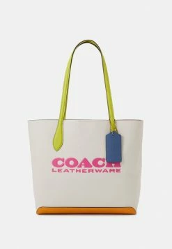 Buy ⭐ Coach COLORBLOCK KIA TOTE - 👜 Handbag - Chalk Multi 🧨