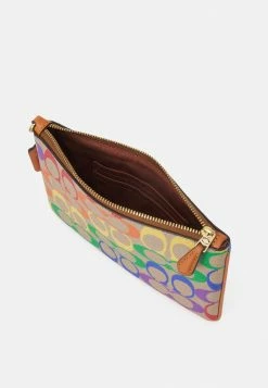 Cheap 🔔 Coach PRIDE 🧥 COATED SIGNATURE SMALL WRISTLET - Clutch - Tan Natural/multi ⌛ -Coach Sales e682b055a38648eb89a7ed155da2b1a6