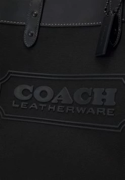 New 👏 Coach FIELD TOTE WITH BADGE UNISEX - Tote Bag - Black 🔔 -Coach Sales eb2b9ac29ad94a69b98a99e87350541b