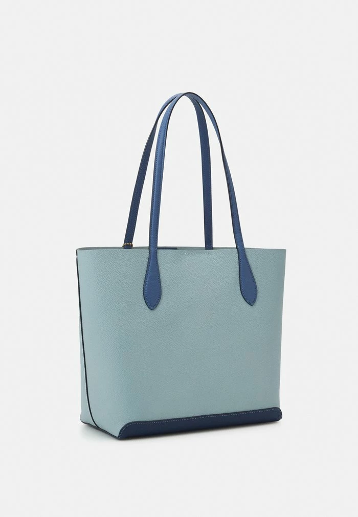 Outlet 😍 Coach COLORBLOCK KIA TOTE - 👜 Handbag - Aqua Multi 🤩 2 Outlet 😍 Coach COLORBLOCK KIA TOTE - 👜 Handbag - Aqua Multi 🤩 - Image 2