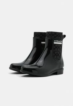Outlet 😀 Coach RIVINGTON RAIN BOOTIE - Wellies - Black 😉 -Coach Sales efb7391c30ff4918b91f775b57d0e59f