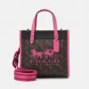Coupon 😉 Coach HORSE AND CARRIAGE WITH BADGE 🧥 COATED FIELD TOTE - Tote Bag - Truffle Petunia 🥰