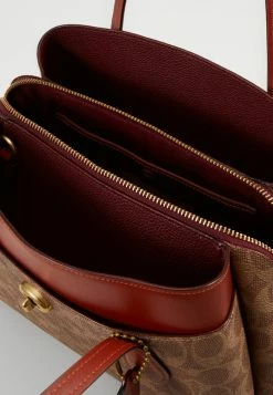 Budget ❤️ Coach SIGNATURE LORA CARRYALL - 👜 Handbag - Tan Rust 🤩 -Coach Sales f8ffcb82a0aa4c68887d5dfc5aea57f0