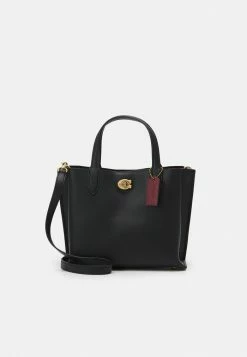 Discount 🎉 Coach POLISHED WILLOW TOTE - Tote Bag - Black ⭐